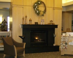 Fireplace at Laurelbrooke Personal Care at Laurelbrooke Landing